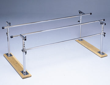 Folding Parallel Bars, 10' (Wood Base)