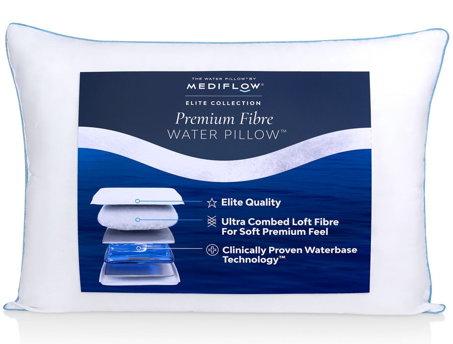 MediFlow Waterbase Pillow - Premium Fibre - Case of 6