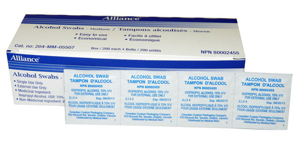 Alcohol Swabs 200/box