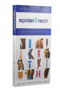 Pack de clinique de ruban prédécoupé SpiderTech pour ischio-jambiers (10), spécifiez la couleur