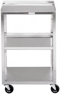 Stainless Steel Cart - 3 Shelf - (30"H x 19"W x 17"D)